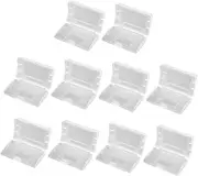 jojofuny 10pcs Abs White Game Card Storage Case Game Case Game Card Holder Case Game Pouch