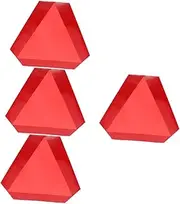 ULTECHNOVO 4pcs Slow Moving Automotive Sign 36cm Reflective Triangle Sign Safety Warning for Vehicles No Tools Needed Sturdy Material