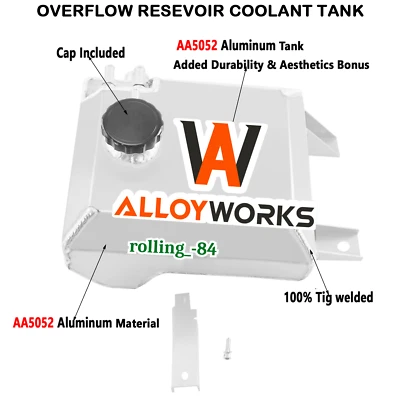 OVERFLOW BOTTLE RESEVOIR COOLANT TANK For FORD FALCON BA-BF 6CYL V8 XR6 XR8 (for: Ford)