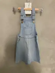 Anko girls Pinafore dress Light Wash Denim Sz 9 Bnwt G61