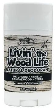 Frankie and Myrrh Wood Life Deodorant | Patchouli Vanilla Sandalwood | Real E...