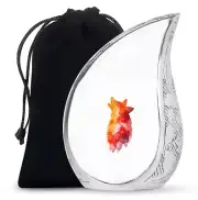Wolf Howling Large Cremation Urns - Memorial Urn For Ashes Adult Male - 10 Inch