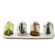 4pcs Seasoning Storage Container Innovative Cute Design Seasoning Shaker Kitchen Spice Jar Set for Home