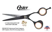 OSTER KAZU Premium Pet Grooming 5.5"Round Blunt SAFETY TIP Shear Scissor Dog Cat