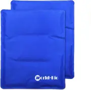 Large Gel Ice Pack for Injuries Reusable, 2 Packs Hot & Cold Therapy Pad for Sho