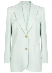 Zimmermann Natura Linen Blazer - Mint - 0 (UK 8 / S) 0 (UK 8 / S)