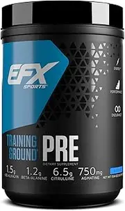 EFX Sports Training Ground PRE Pre-Workout, Blueberry, 500g