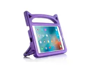 ZUSLAB Kids iPad 6 Case, Durable Shockproof Handle Stand Protective Cover for Apple 9.7" (2018) - Purple