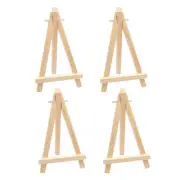Mini Wooden Easels Set of 4 Small Tabletop Easels for Displays and Crafts