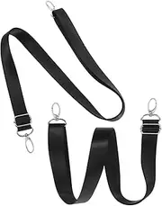 TOGEVAL 2pcs Stretchy Horse Blanket Leg Straps Adjustable Belly Leg Holders Metal Double Replacement Elastic Straps