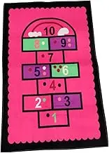 1pc Pink Hopscotch Floor Mat Pads Cartoon Pattern Carpet for Living and Bedroom Educational Plaything Indoor Outdoor Decor