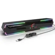 Bluetooth Computer Speakers, Adjustable RGB PC Gaming Speakers with Enhanced