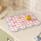 Quick Drying Dining Table Mat Water Absorbing Cup Coaster Household