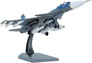 1:100 Scale Russian Navy Su-33 Fighter Model Alloy Die-Cast Fighter Airplane Aviation Miniature for Aircraft Enthusiasts