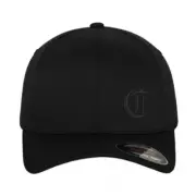 Initial C embroidered flexfit flex fit cap hat, fitted alphabet letter C cap hat