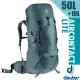 ☆【德國Deuter】AircontactLite50+10L輕量包(VariQuick系統)適登山3340521深灰藍