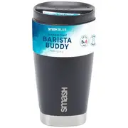 Smash Blue Stainless Steel Barista Buddy 350mL Black
