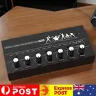 Useful 6-Channel Mini Audio Mixer DC 5V Sound Mixer Ultra Low Noise Stereo Mixer