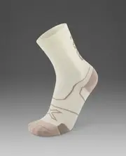 Vectr Cushion Crew Socks, 2XU, L, Chalk/Mojave Desert, Unisex