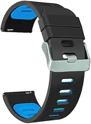 [RAYESS] 22mm Silicone Replacement Straps for Garmin Active/Venu 2/ Vivoactive 4 /Venu2 wristband Strap for Forerunner 745 Watch band