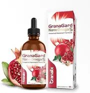 Pomegranate Seed Oil, GranaGard – Nano Omega 5 Drops 40ml, Patented Nanotech Anti-Aging Inside Out Supplement, Developed & Tested by Renowned Scientists, Supports Healthy Aging, Skin & Hair Revitalization, Powerful Antioxidant