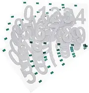 TEHAUX 6 Sets Email Digital Sticker Stickers Mailbox Address Signs for Houses Number Decals Weeding Number Sticker White Pvc Self-adhesive