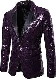 [Dressnu] Jacket Dress Sequined Suit Suit Men's Host Master of Ceremonies