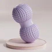 Purple 2pcs Fascia Ball Foot Arch Massager Peanut Ball for Muscle Relaxation, De