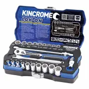 Kincrome K27001 - Lokon Socket Set 1/4" 24 Piece Metric/Imperial