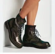 DR. MARTENS 1460 DISCO IRIDESCENT SUEDE Boot Classic with a Twist CreativeDesign