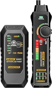 Multifunction Network Cable Finder ANENG M469C RJ45 RJ11 LAN Cable Tester Wire Tracker Receiver Trace Measure Networking Tool for Network Repair Analyzers (Black)