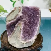 1023g Natural Amethyst Geode Mineral Specimen Crystal Quartz Energy Decoration