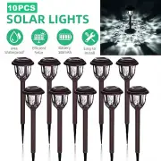 10pcs Tomshine Solar Powered Lawn Light Outdoor Garden Walkway Pathway Lamp V7S8