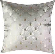 Kosmyu Set of 2 Abstract Design Pillowcase Cushion Cover Luxury Modern Decorative Throw Pillow Cover for Home Decor, High Grade Polyester and Cotton Blend 45cm * 45cm