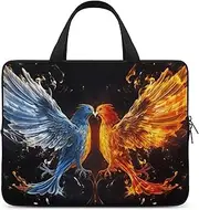 Laptop Case Sleeve Shockproof Computer Carrying Bag Bird Fire and Water Notebook Case Cover Laptop Bag Water Resistant Computer Cases Tablet Briefcase for Travel Business 13 Inch