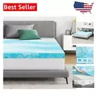 Twin Size 3-Inch Gel Infused Memory Foam Mattress Topper - CertiPUR-US Approved