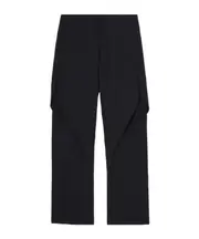 Cotton blend trousers L black