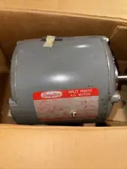 Dayton Split Phase Motor 5K416C Ph 1 Class A SFA 8.0 Frame 56 Volts 115 7.4A