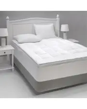 Allied Home 300 Thread Count Dual-Layer Down Top Goose Featherbed Mattress Topper