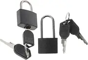 LALAFINA 2 Sets Locks with Keys Vintage Design Small Padlocks for Travel Jewelry Boxes Diaries Tackle Boxes and Storage Lockers Durable and Lightweight