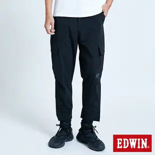 新降款↘ EDWIN EFS 四方彈防水機能褲-男款 黑色