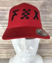 Fox Racing Youth Avowed FLEXFIT RED Baseball Cap Hat Motocross