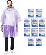 [CloudTen] Compact and Disposable Rain Ponchos for Men and Women