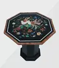 30" Marble Coffee Table Top Semi precious stones Work With 18" marble Stand