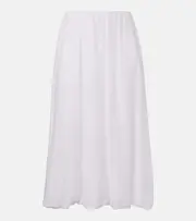 [Velvet] Velvet Ines cotton and silk voile maxi skirt AU 16 white