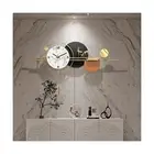 Large Wall Clocks for Living Room Decor,Decorative Modern Silent Wall Clock w...