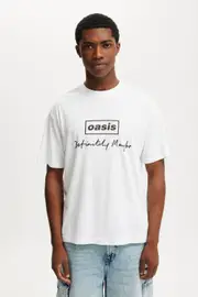 [Cotton On Men] Cotton On Men - Loose Fit Oasis T-Shirt - Lcn oas white - oasis - definitely maybe bogo M LCN OAS WHITE - OASIS - DEFINITELY MAYBE BOGO