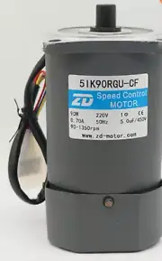 NEW ZD Speed Control MOTOR 5IK90RGU-CF 90W 220V 0.70A 1250r/min 50Hz