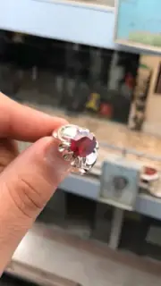 Natural Afghani Ruby Ring Beautiful Handcrafted 925 Sterling Silver Ruby Ring
