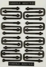 16 x 38mm square x 130mm long 1/2" BSW Tie Down, Lashing or UBolt